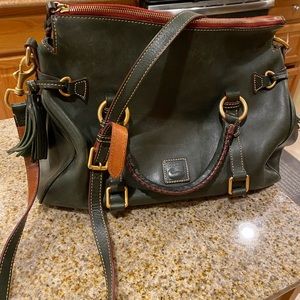 Dooney and  Bourke green leather purse